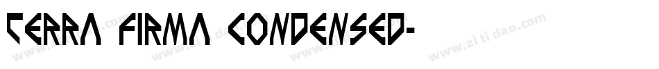 Terra Firma Condensed字体转换